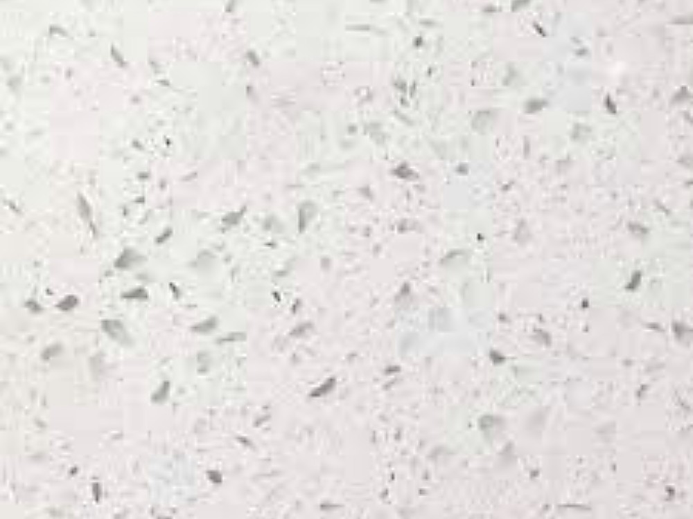 Cuarzo Blanco Andrómeda con granulado gris fino