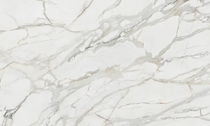 Dekton Morpheus acabado velvet, gris cálido con textura de yeso
