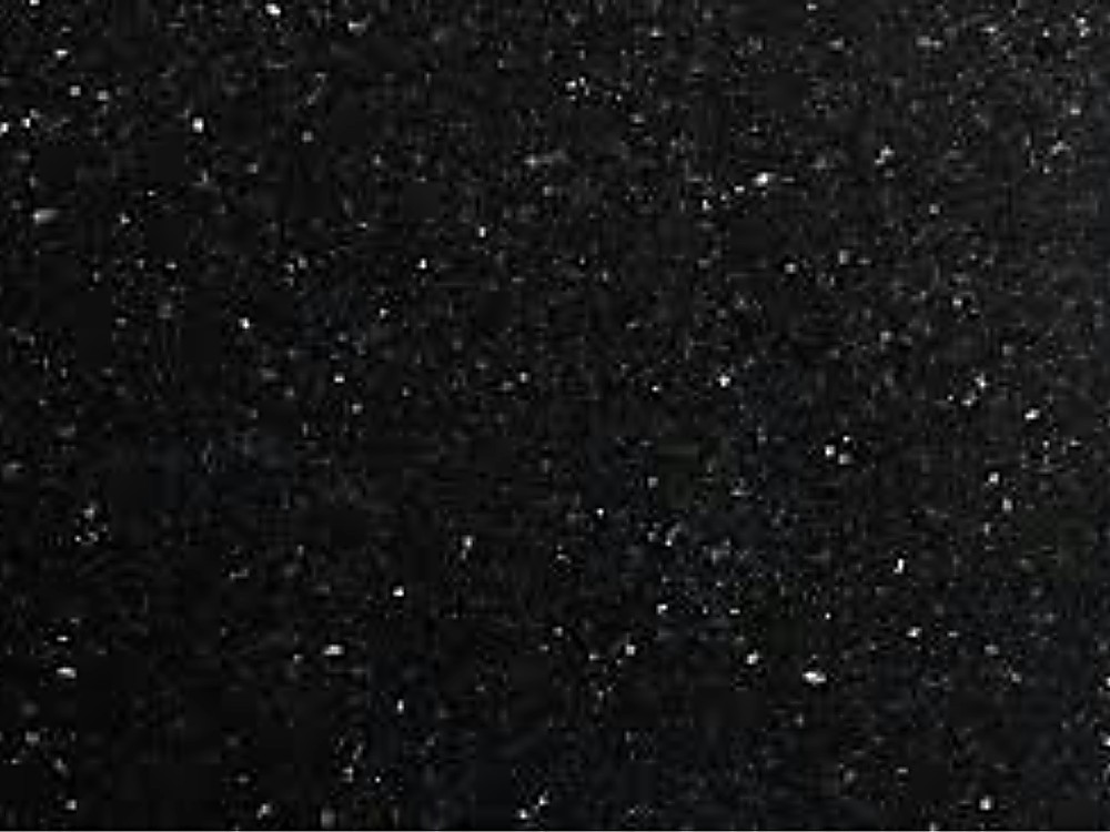 Granito Galaxy negro con destellos dorados